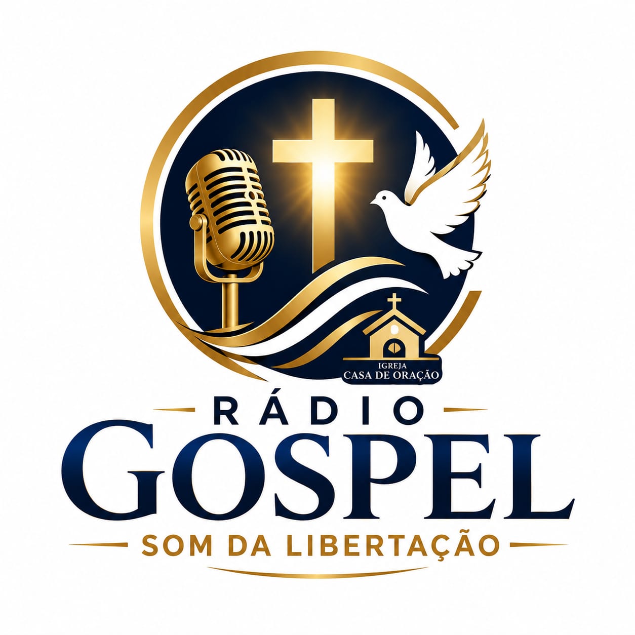 Logo Rádio Gospel Som da Libertação